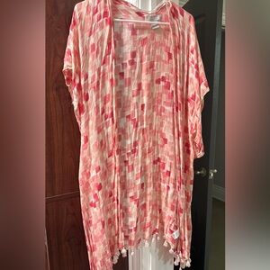 Nordstrom Pink Geometric Duster
